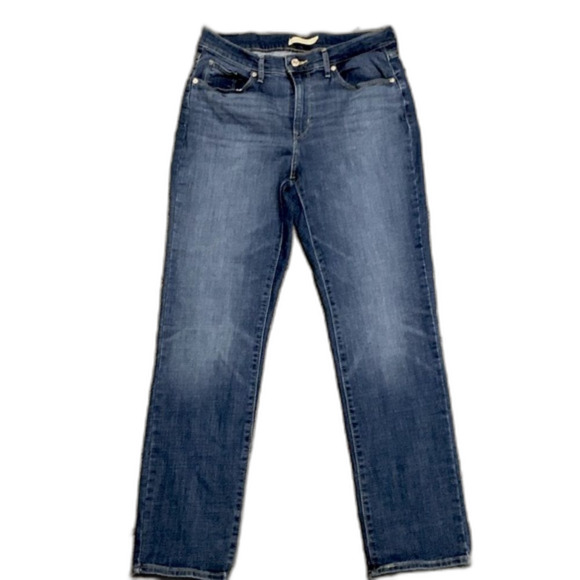 Levi’s Classic Straight Blue Mid-Rise Faded Straight Leg Jeans Size 28 - Picture 2 of 12